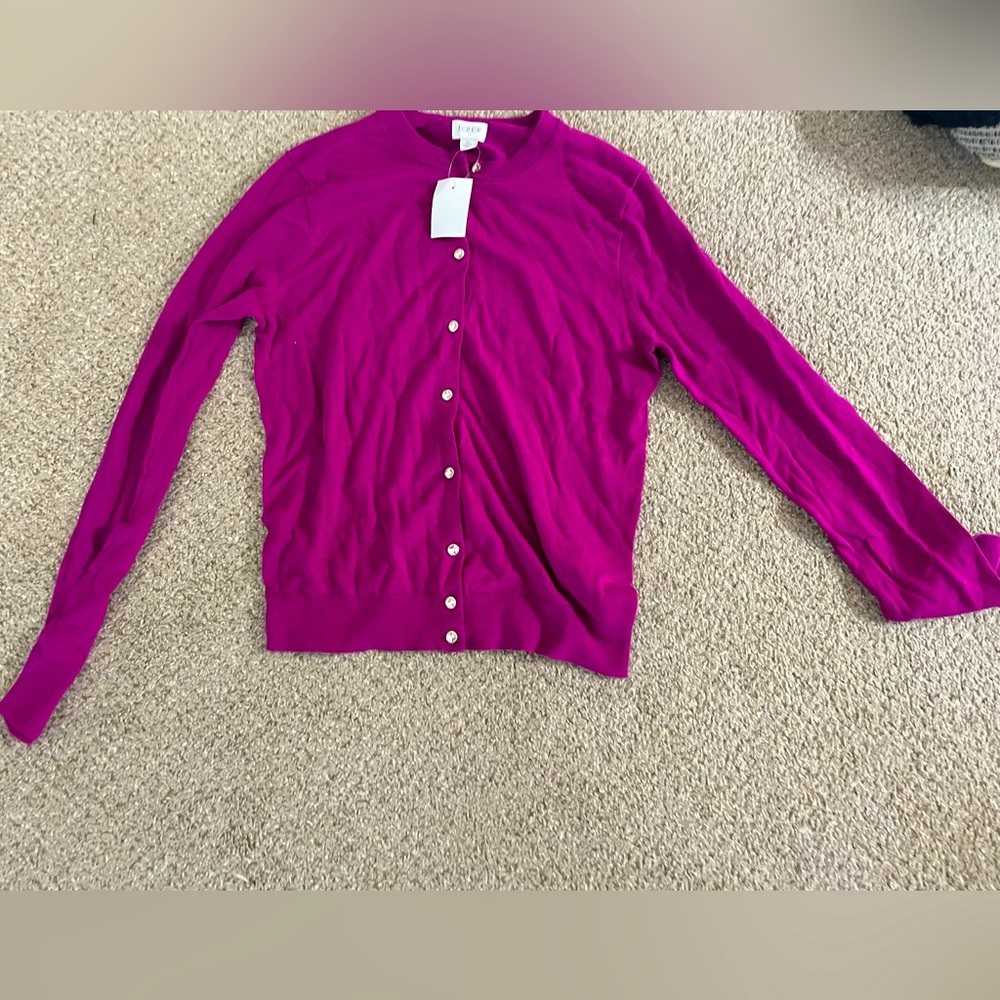 J. Crew Purple Cardigan